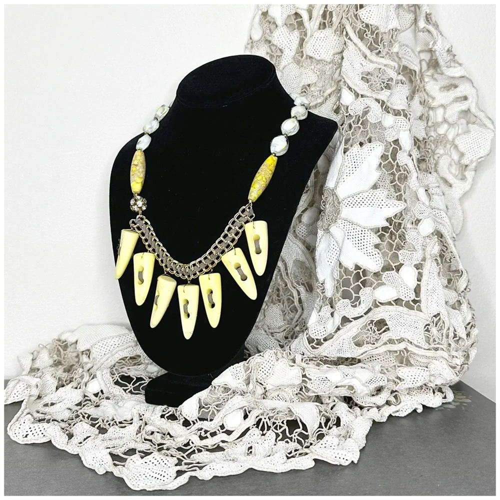Anthro “Point Assembly Necklace” - Picture 2 of 11